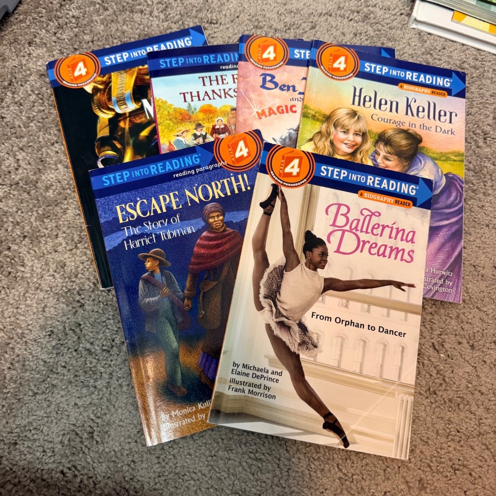 Step Into Reading Book Lot Level 3 4 History Biography Harriet Tubman 6 Books